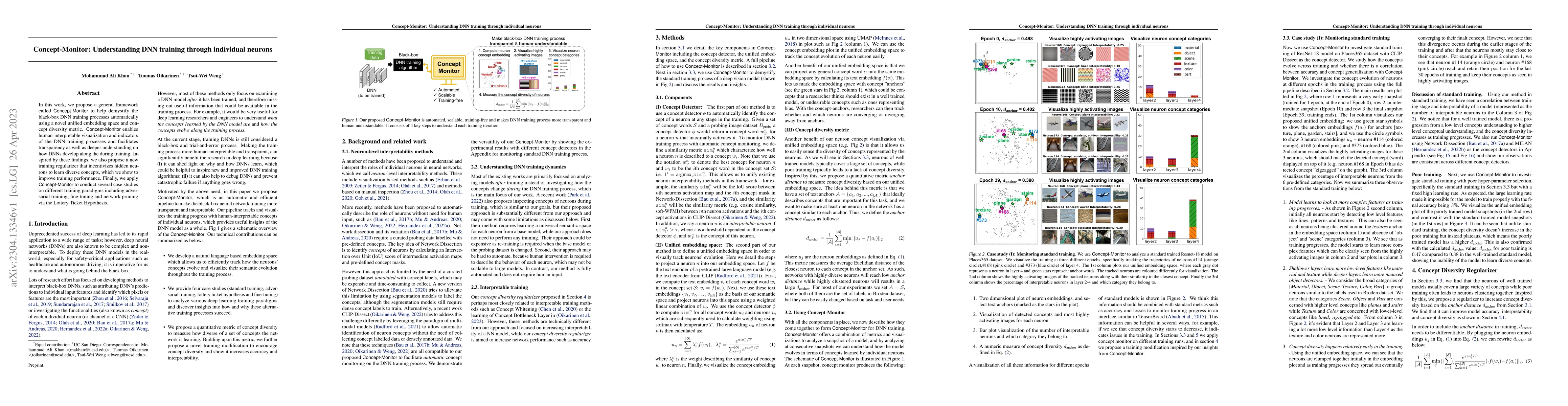 Thumbnail for Concept-Monitor: Understanding DNN training through individual neurons