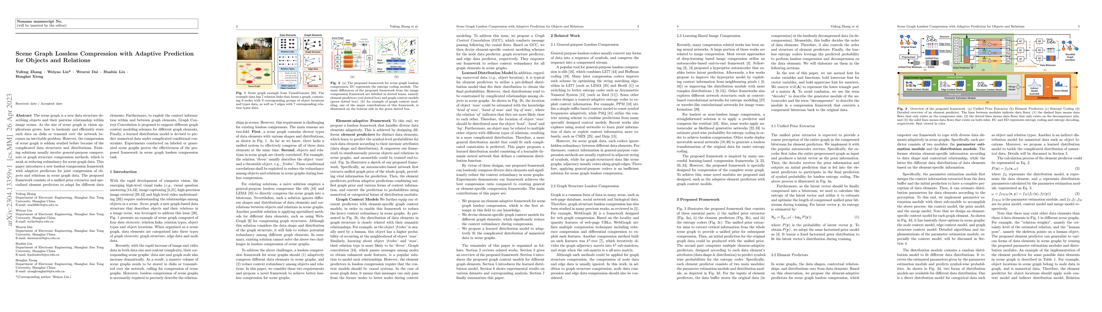 Thumbnail for Scene Graph Lossless Compression with Adaptive Prediction for Objects
  and Relations