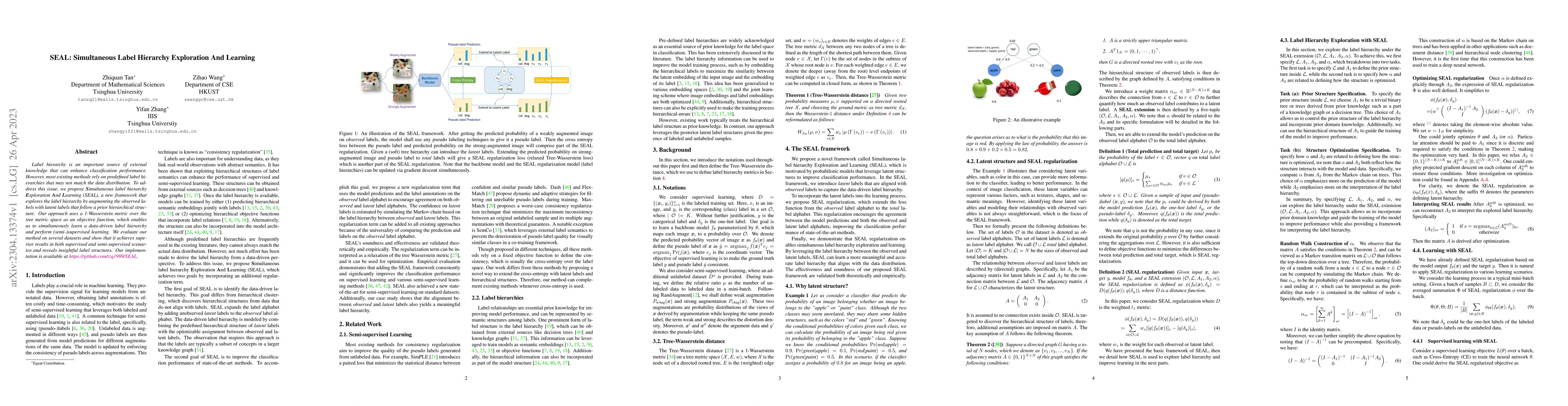 Thumbnail for SEAL: Simultaneous Label Hierarchy Exploration And Learning