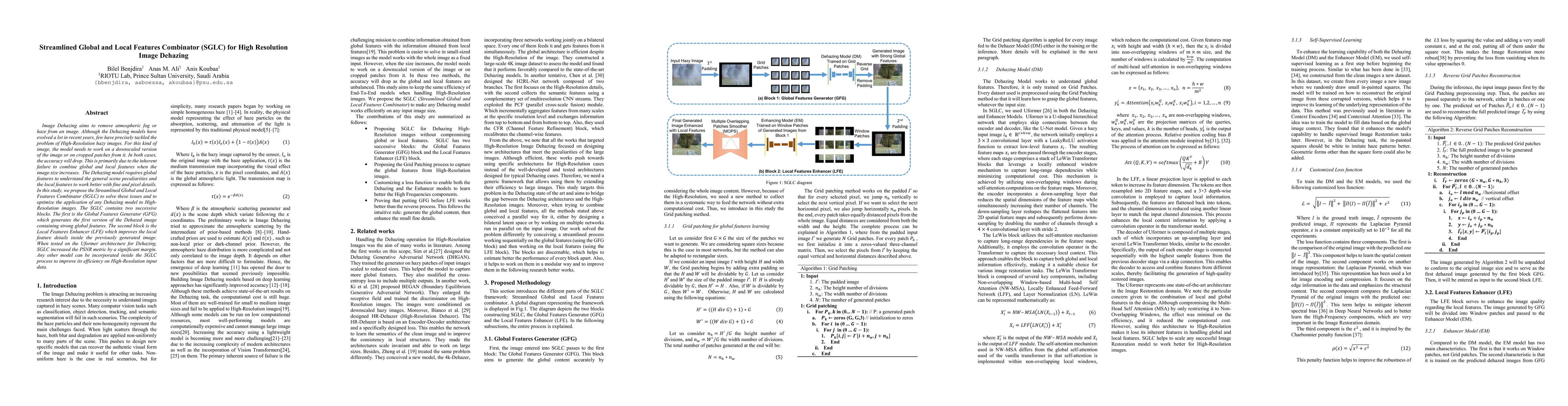 Thumbnail for Streamlined Global and Local Features Combinator (SGLC) for High
  Resolution Image Dehazing