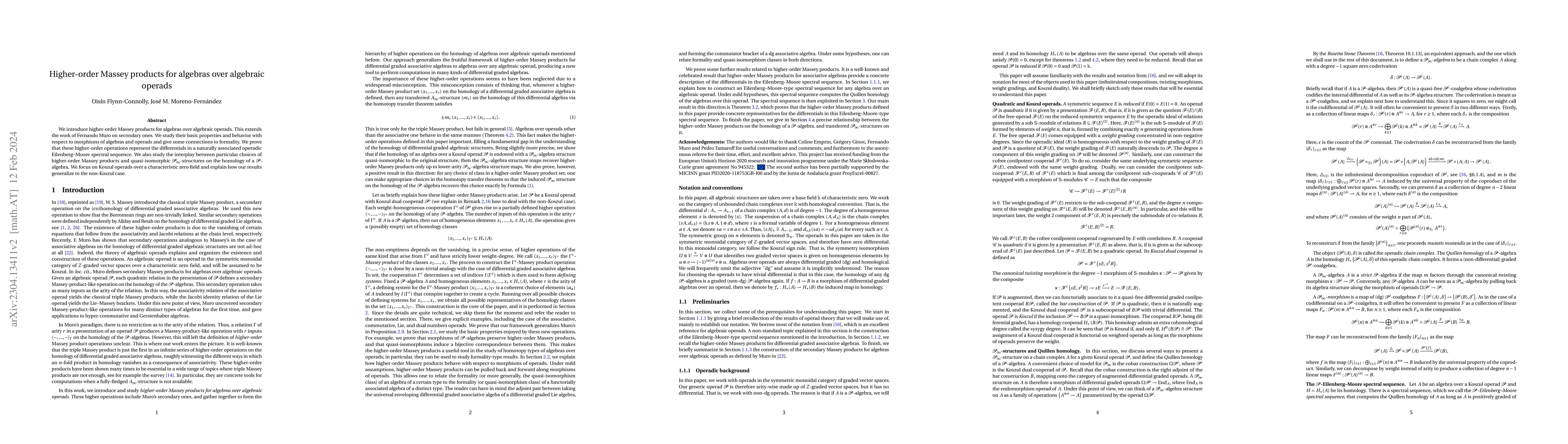 Thumbnail for Higher order Massey products for algebras over algebraic operads