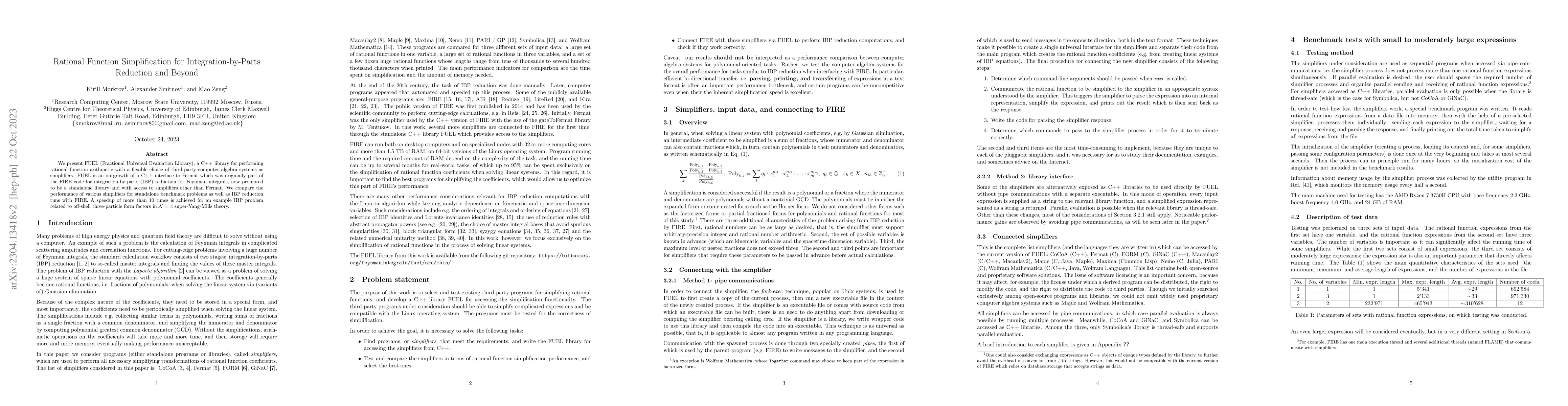 Thumbnail for Rational Function Simplification for Integration-by-Parts Reduction and
  Beyond