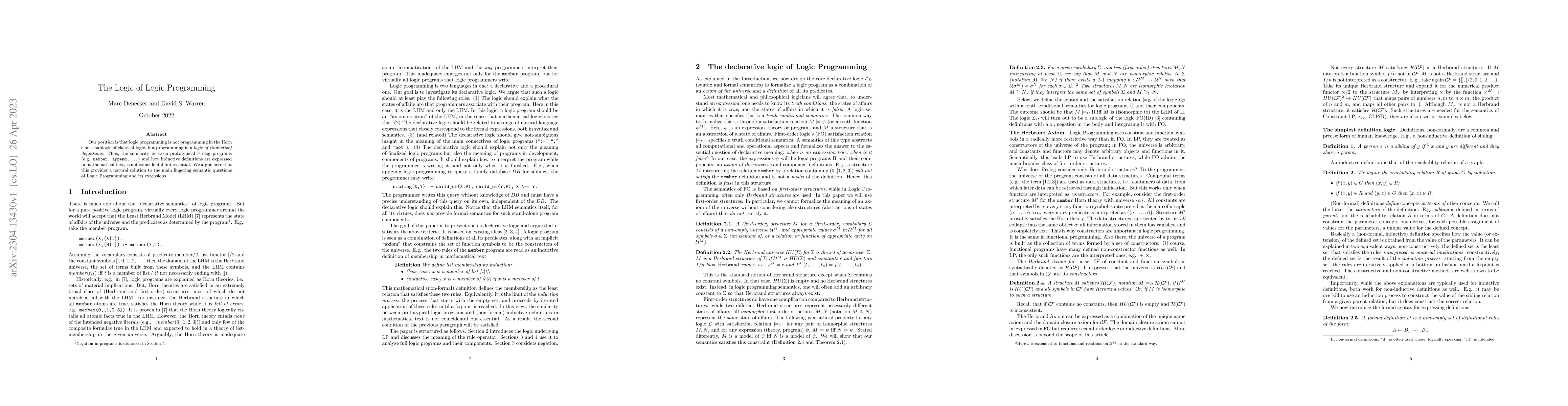 Thumbnail for The Logic of Logic Programming