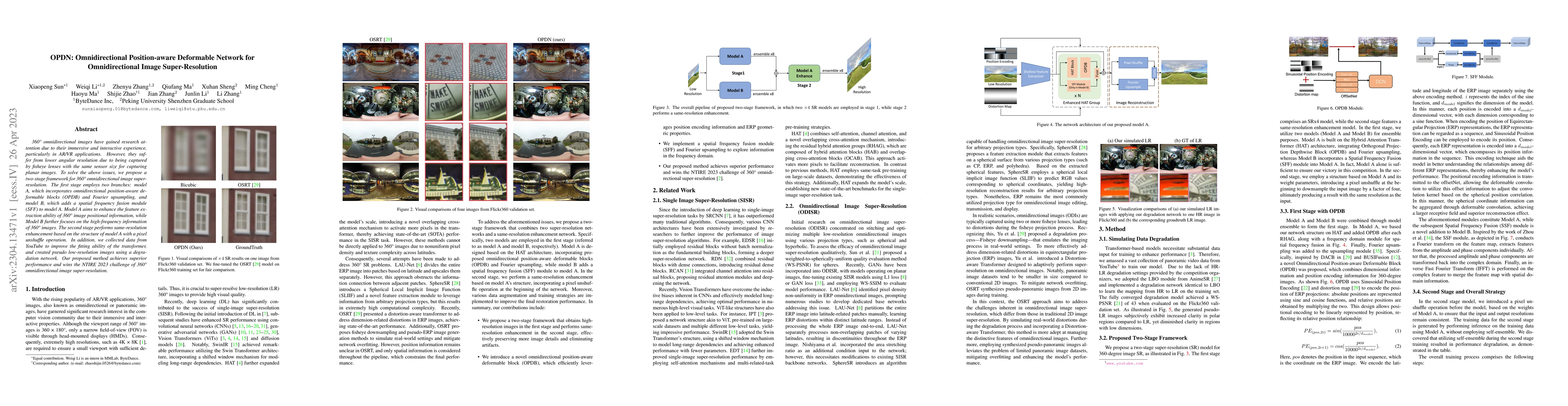 Thumbnail for OPDN: Omnidirectional Position-aware Deformable Network for
  Omnidirectional Image Super-Resolution