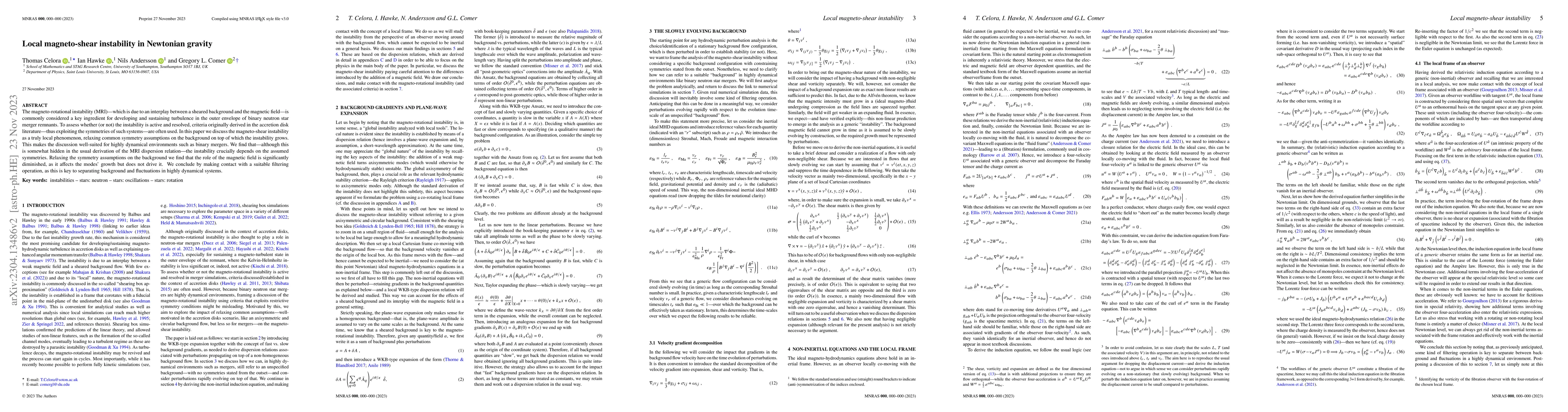 Thumbnail for Local magneto-shear instability in Newtonian gravity