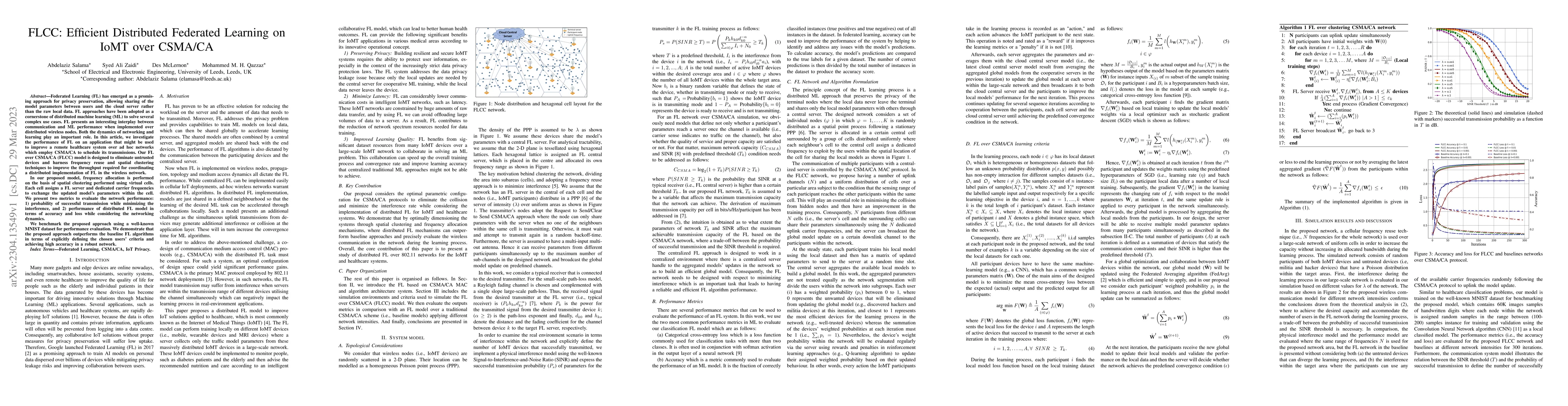 Thumbnail for FLCC: Efficient Distributed Federated Learning on IoMT over CSMA/CA