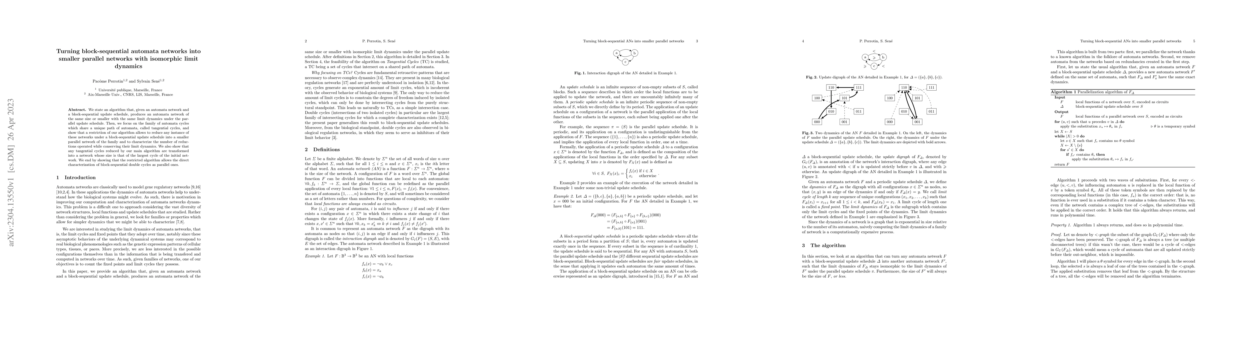 Thumbnail for Turning block-sequential automata networks into smaller parallel
  networks with isomorphic limit dynamics