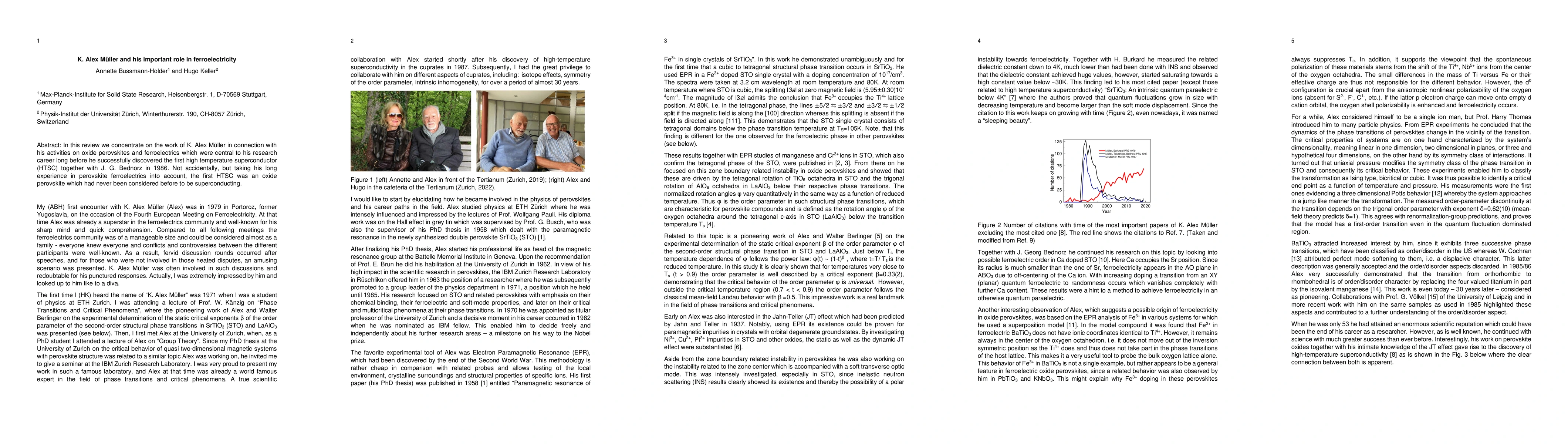 Thumbnail for K. Alex M\"uller and his important role in ferroelectricity