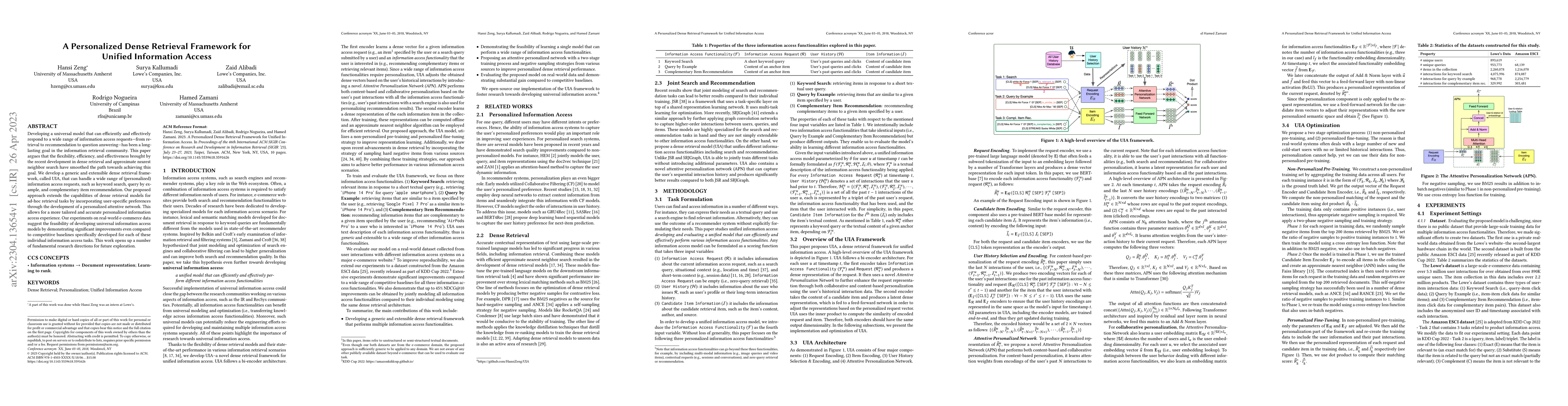 Thumbnail for A Personalized Dense Retrieval Framework for Unified Information Access