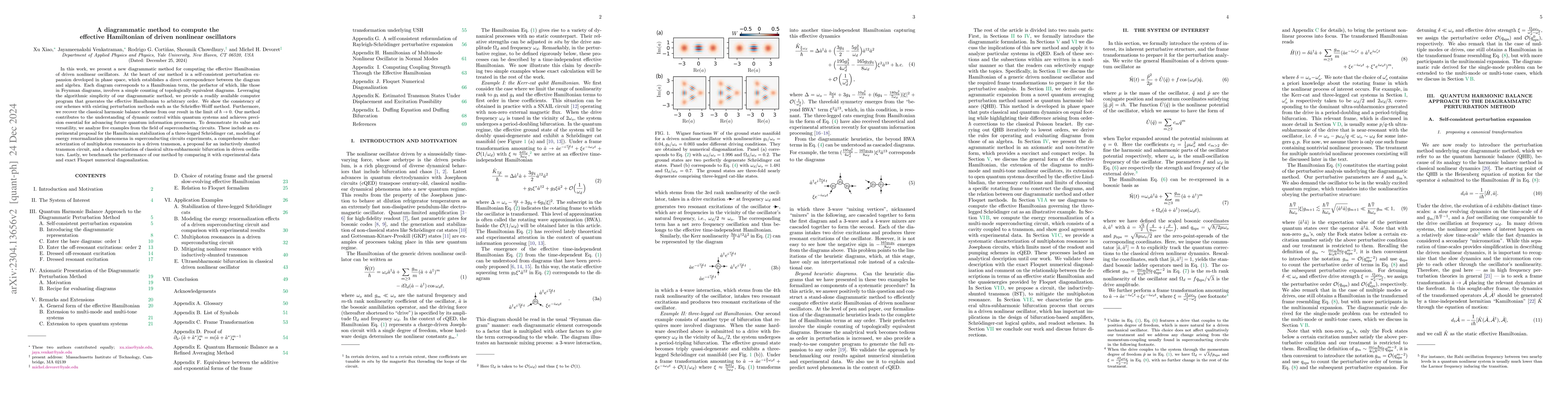 Thumbnail for A diagrammatic method to compute the effective Hamiltonian of driven
  nonlinear oscillators