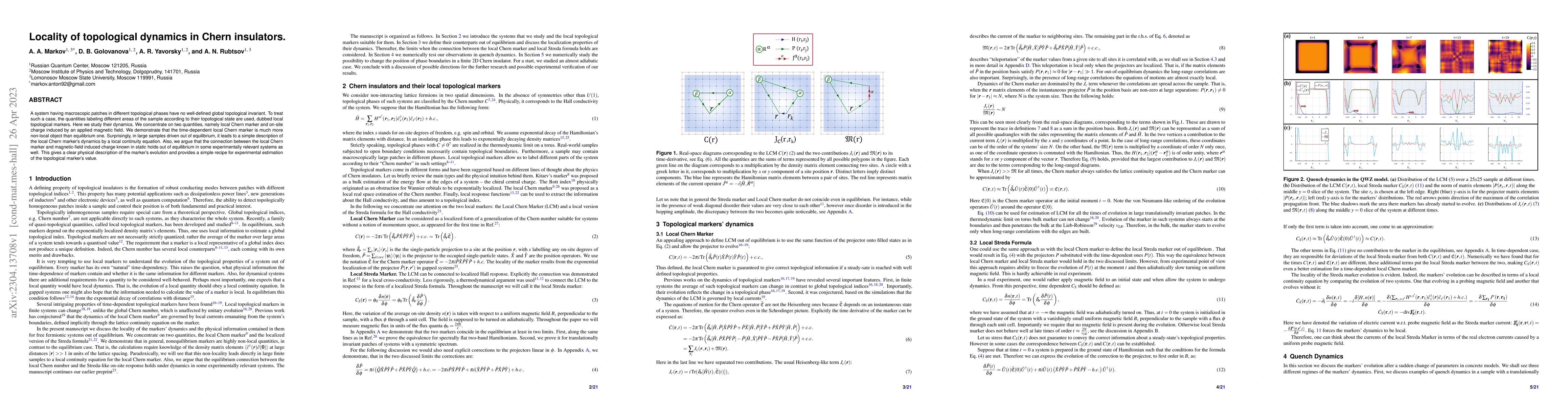 Thumbnail for Locality of topological dynamics in Chern insulators