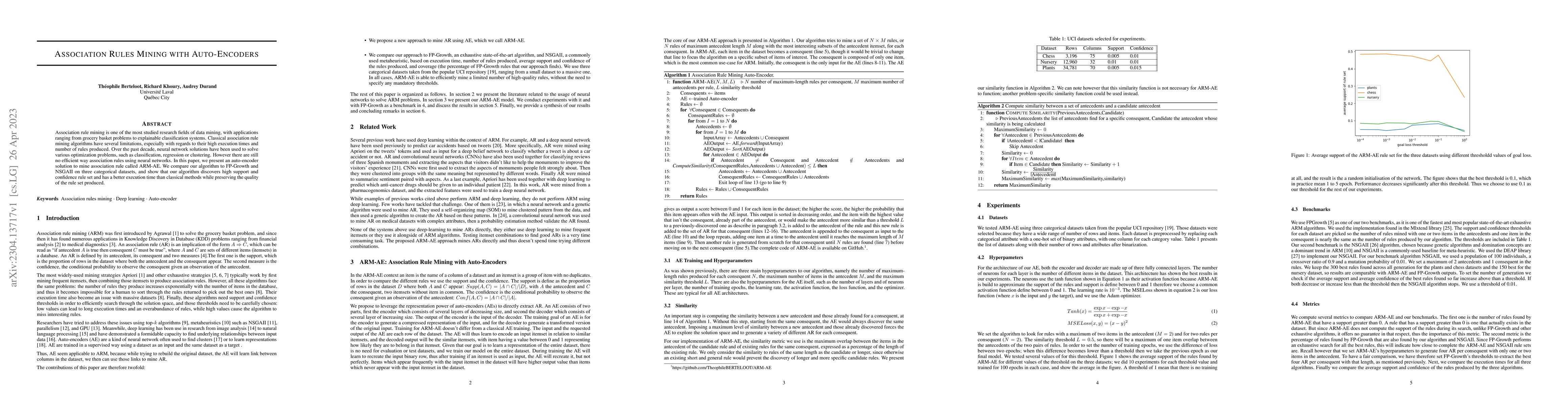 Thumbnail for Association Rules Mining with Auto-Encoders