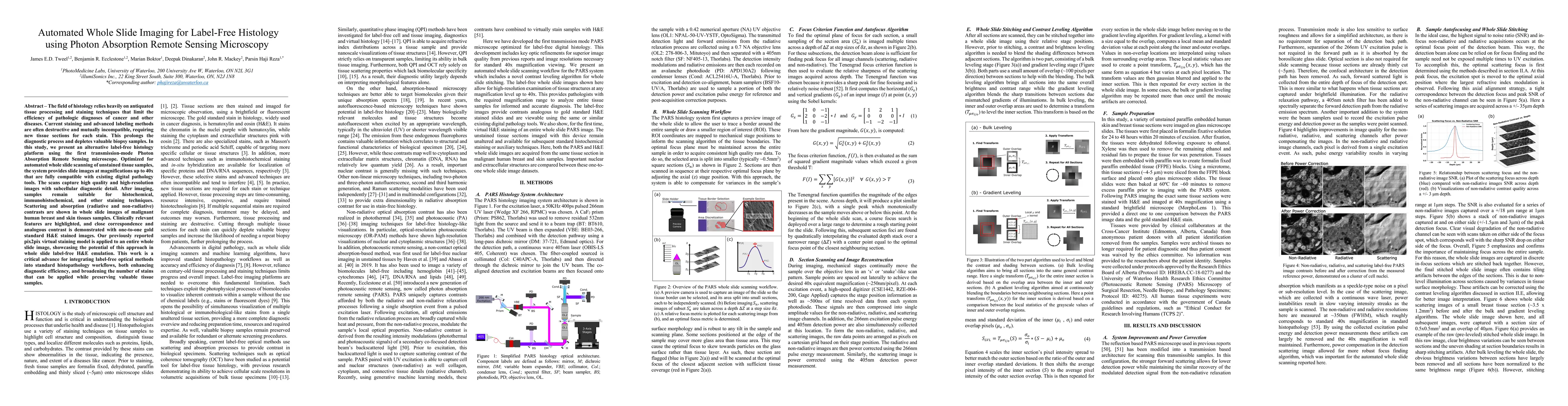 Thumbnail for Automated Whole Slide Imaging for Label-Free Histology using Photon
  Absorption Remote Sensing Microscopy