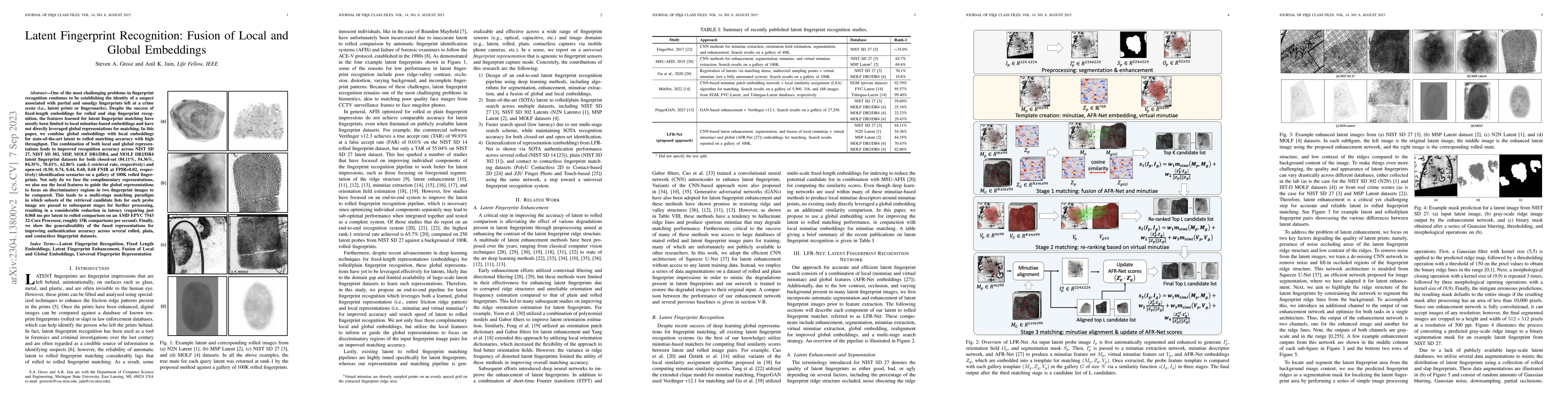 Thumbnail for Latent Fingerprint Recognition: Fusion of Local and Global Embeddings