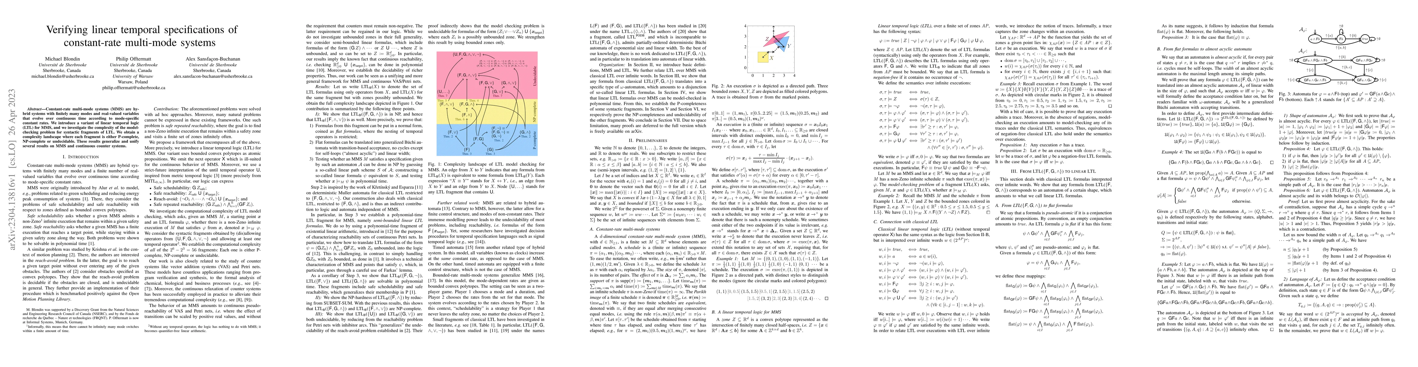 Thumbnail for Verifying linear temporal specifications of constant-rate multi-mode
  systems