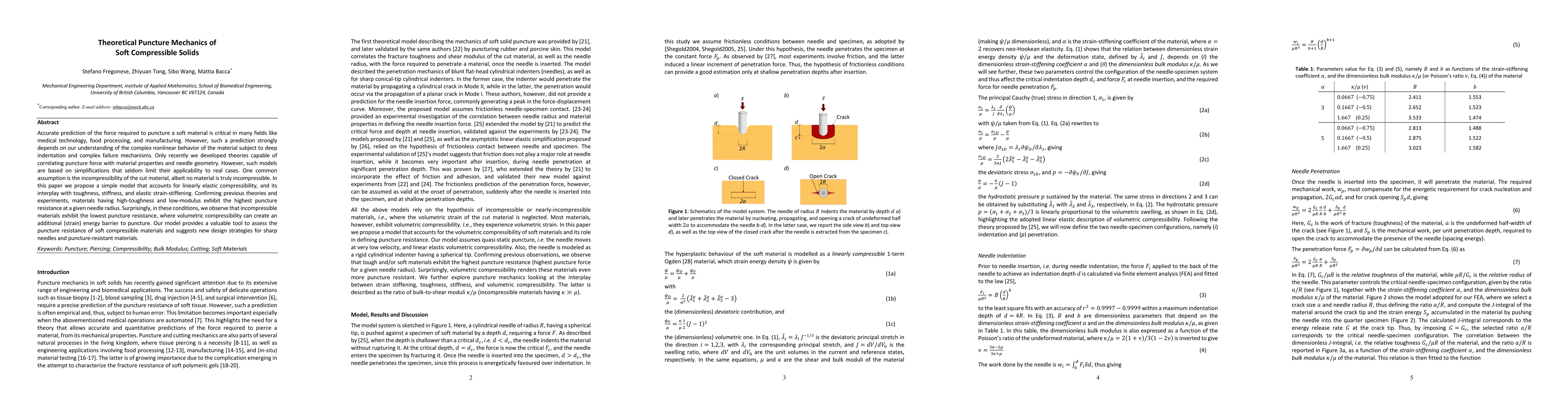 Thumbnail for Theoretical Puncture Mechanics of Soft Compressible Solids