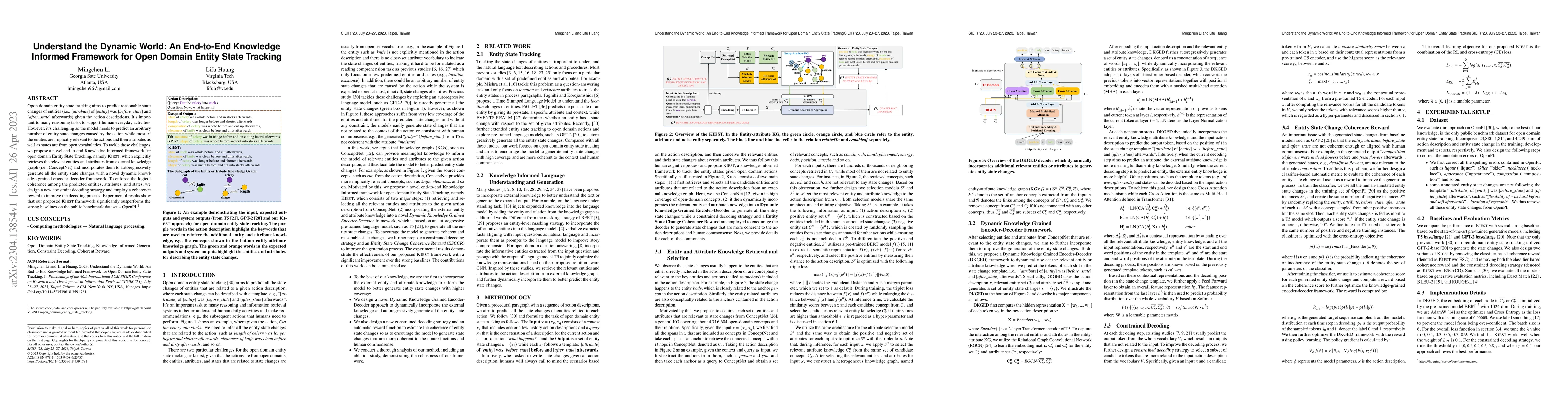 Thumbnail for Understand the Dynamic World: An End-to-End Knowledge Informed Framework
  for Open Domain Entity State Tracking