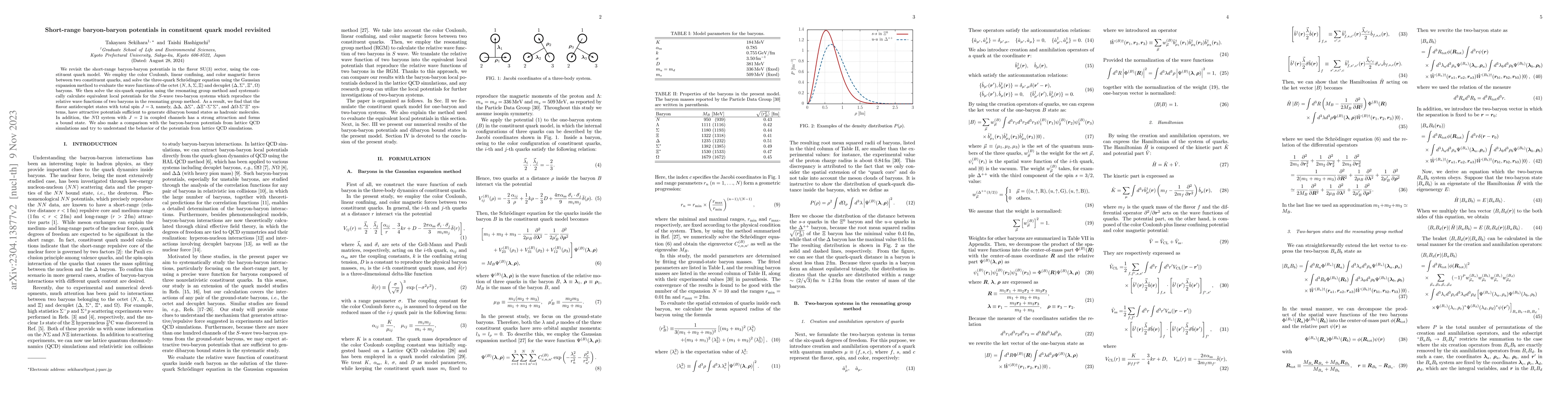 Thumbnail for Short-range baryon-baryon potentials in constituent quark model
  revisited