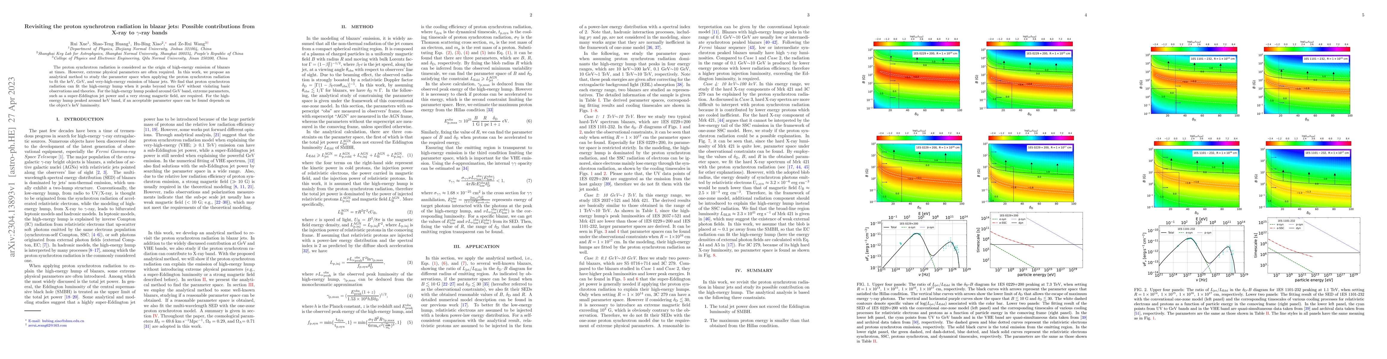 Thumbnail for Revisiting the proton synchrotron radiation in blazar jets: Possible
  contributions from X-ray to $\gamma$-ray bands