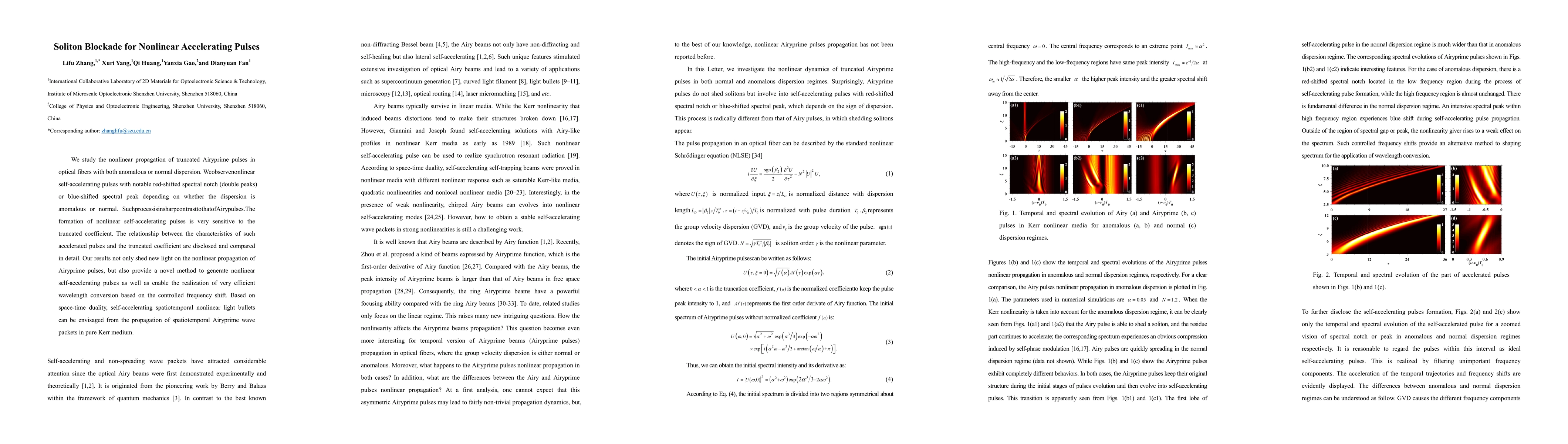 Thumbnail for Soliton Blockade for Nonlinear Accelerating Pulses