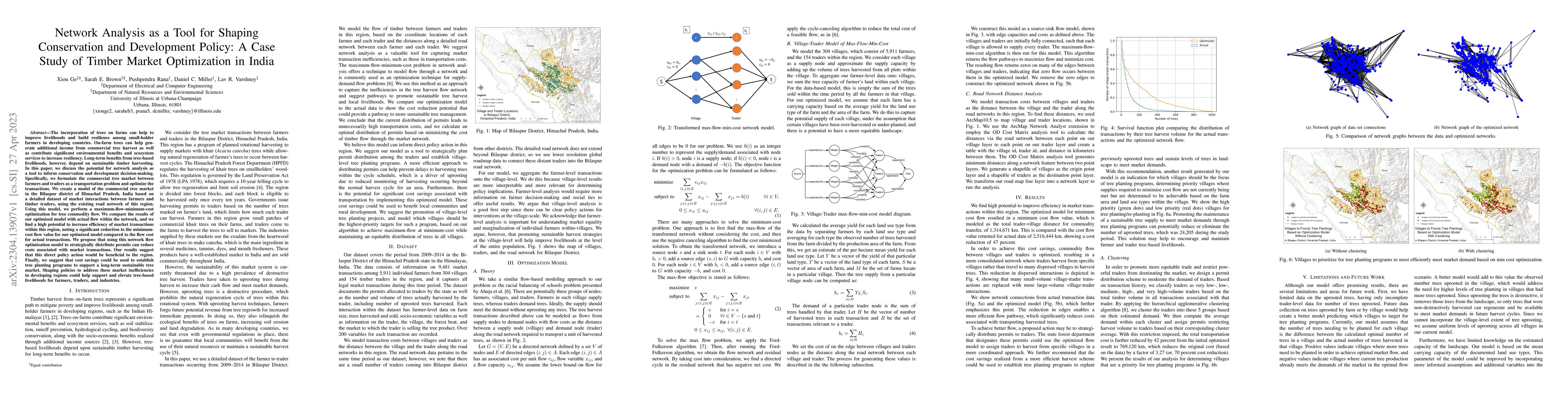 Thumbnail for Network Analysis as a Tool for Shaping Conservation and Development
  Policy: A Case Study of Timber Market Optimization in India