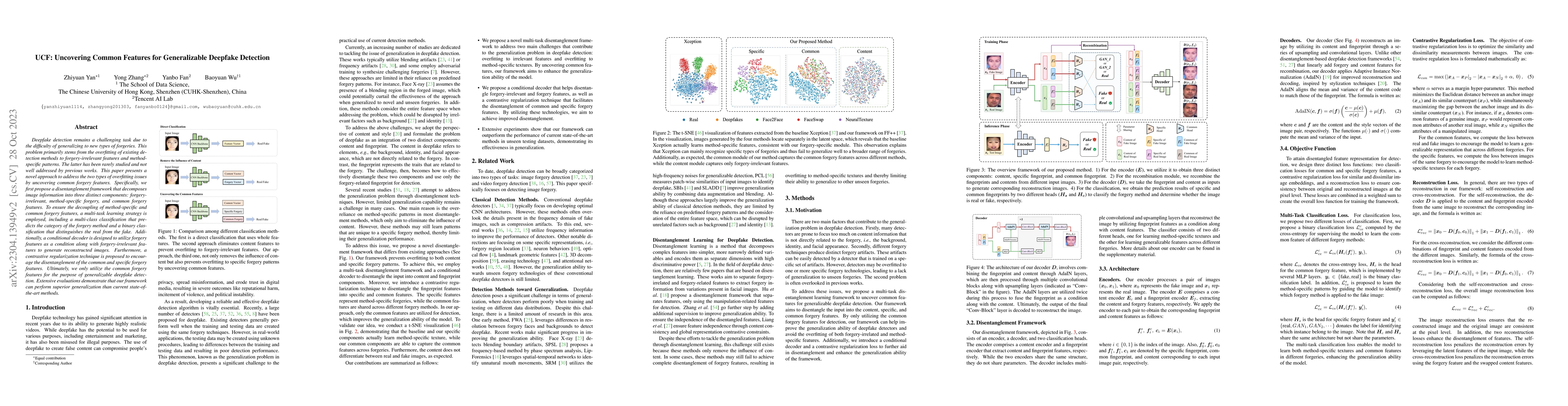 Thumbnail for UCF: Uncovering Common Features for Generalizable Deepfake Detection