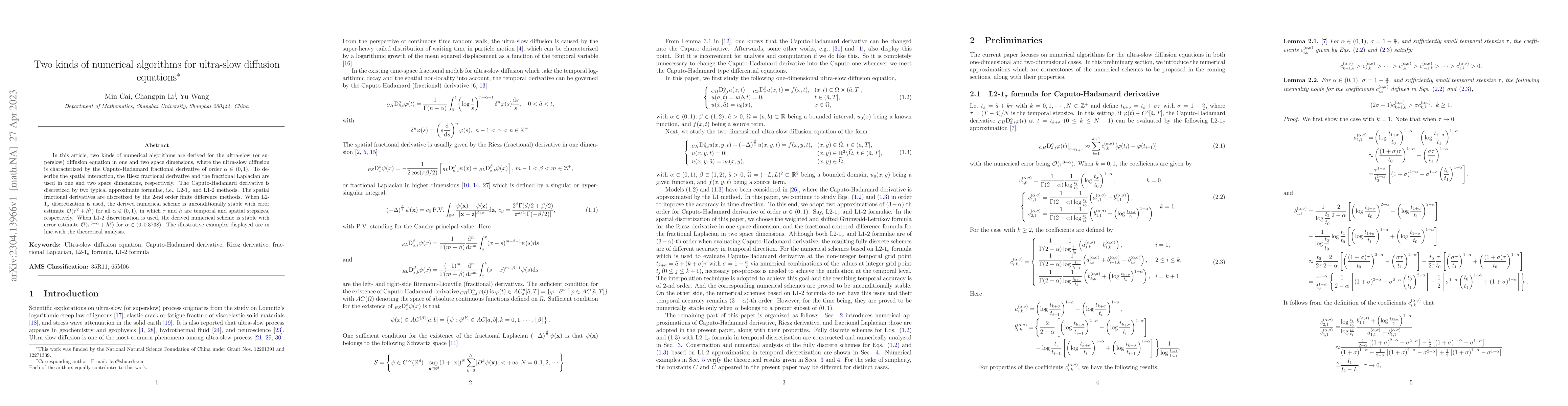 Thumbnail for Two kinds of numerical algorithms for ultra-slow diffusion equations