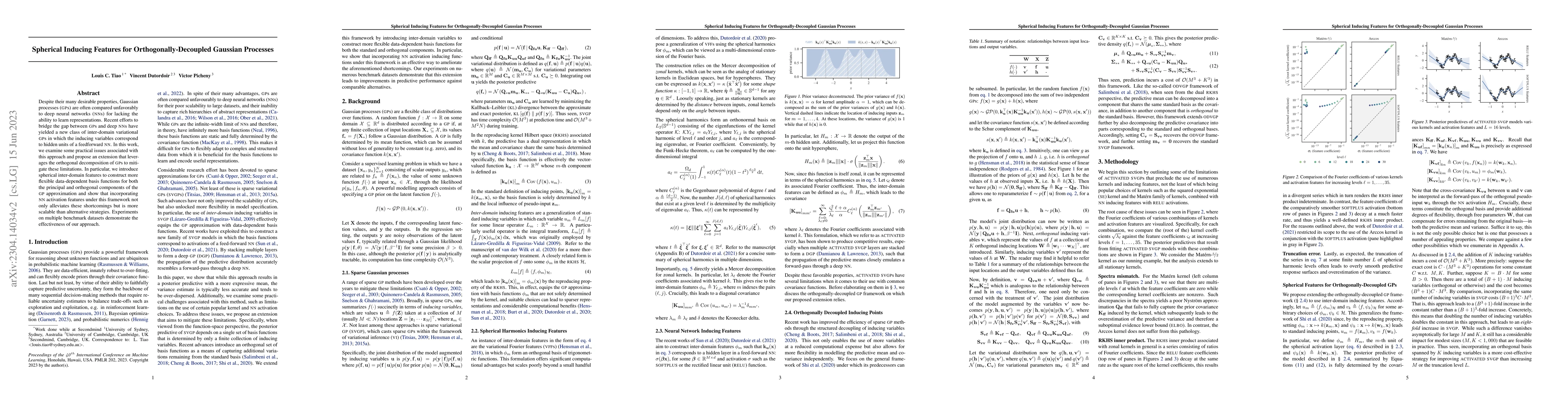 Thumbnail for Spherical Inducing Features for Orthogonally-Decoupled Gaussian
  Processes