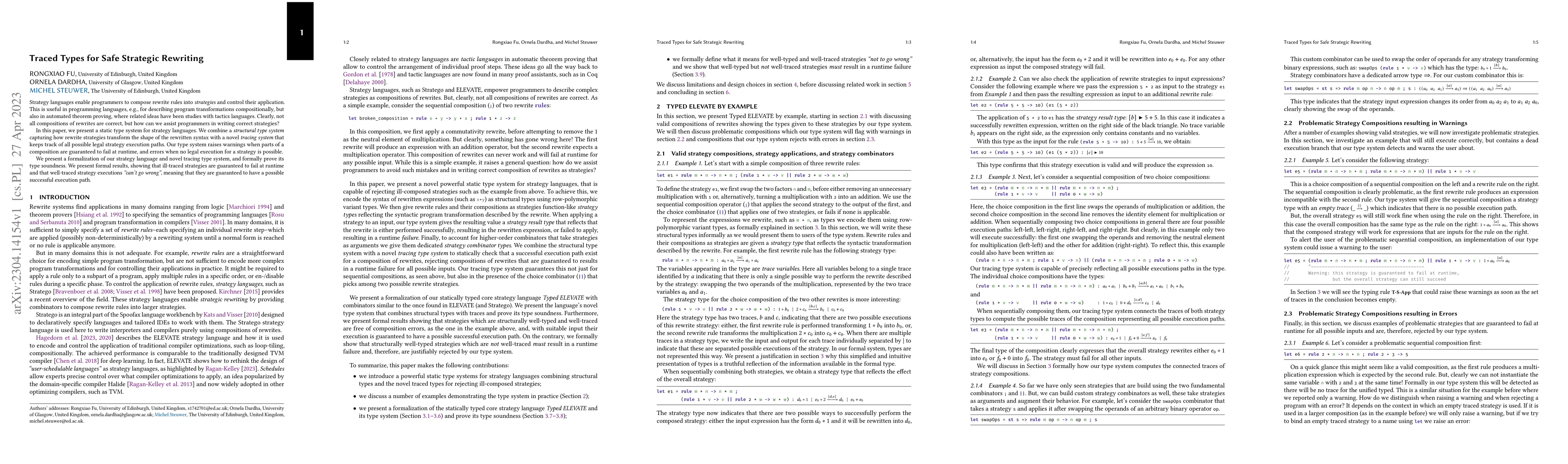 Thumbnail for Traced Types for Safe Strategic Rewriting