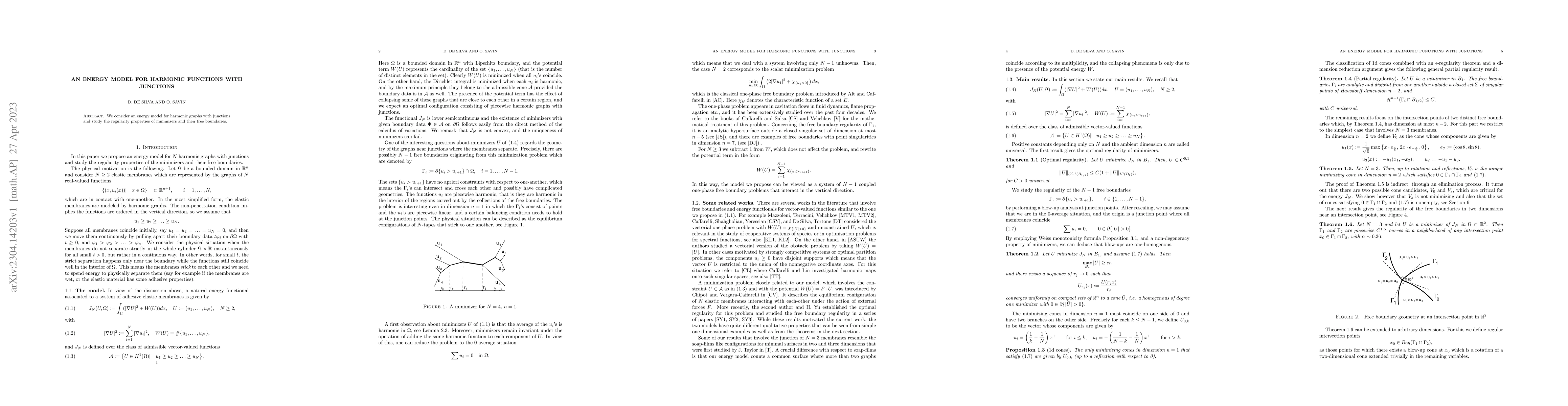 Thumbnail for An energy model for harmonic functions with junctions