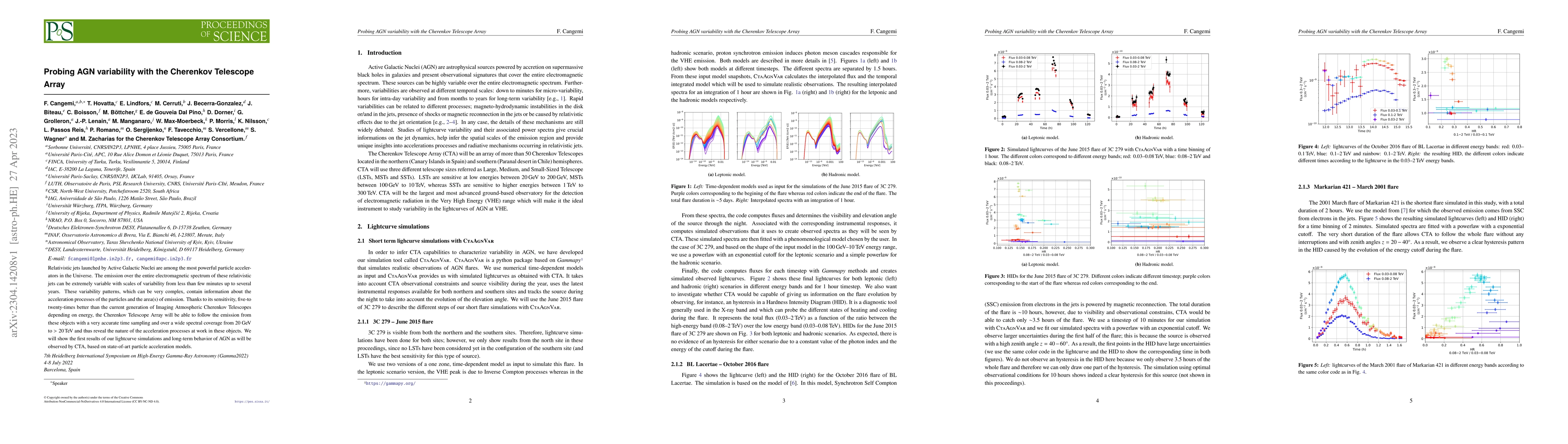 Thumbnail for Probing AGN variability with the Cherenkov Telescope Array