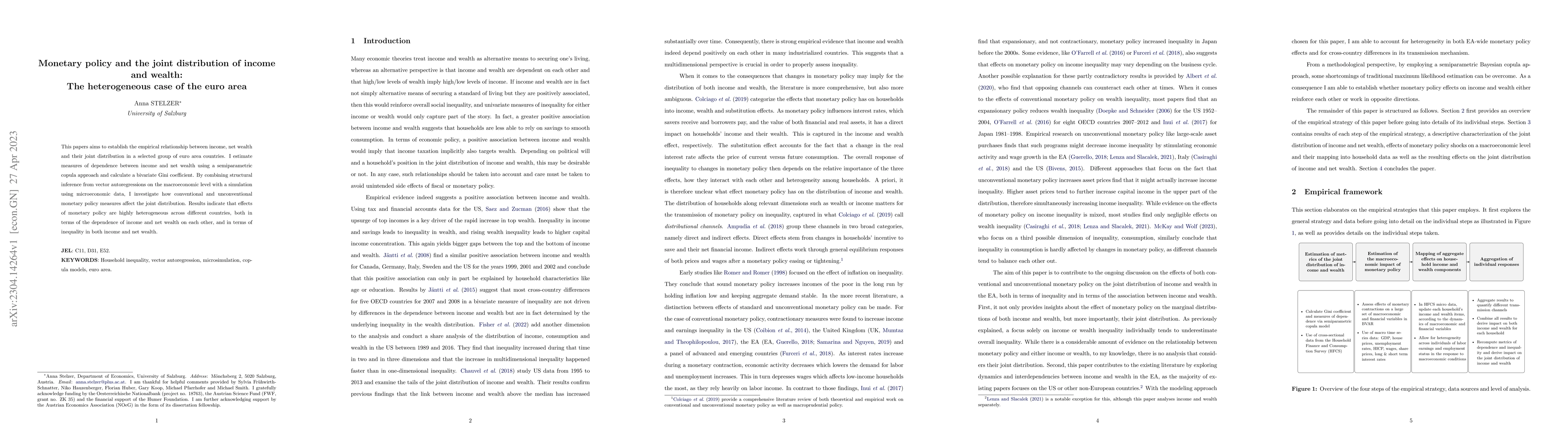 Thumbnail for Monetary policy and the joint distribution of income and wealth: The
  heterogeneous case of the euro area