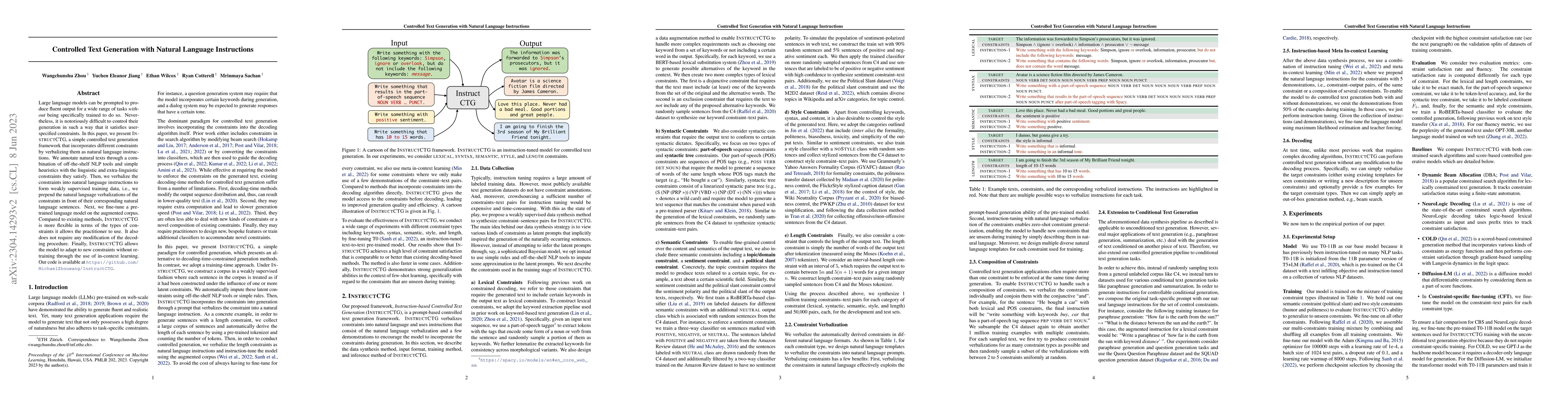 Thumbnail for Controlled Text Generation with Natural Language Instructions