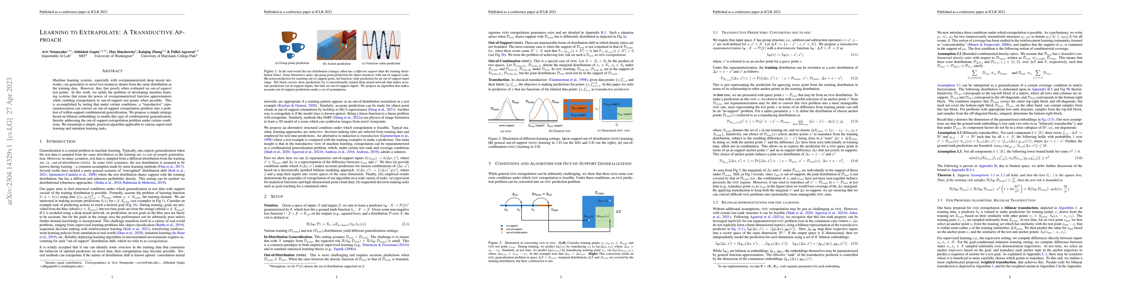 Thumbnail for Learning to Extrapolate: A Transductive Approach