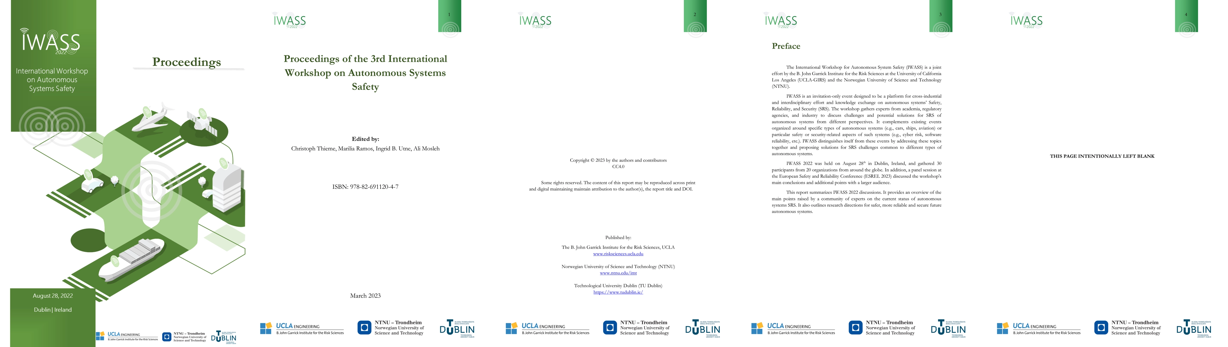 Thumbnail for Proceedings of the 3rd International Workshop on Autonomous Systems
  Safety