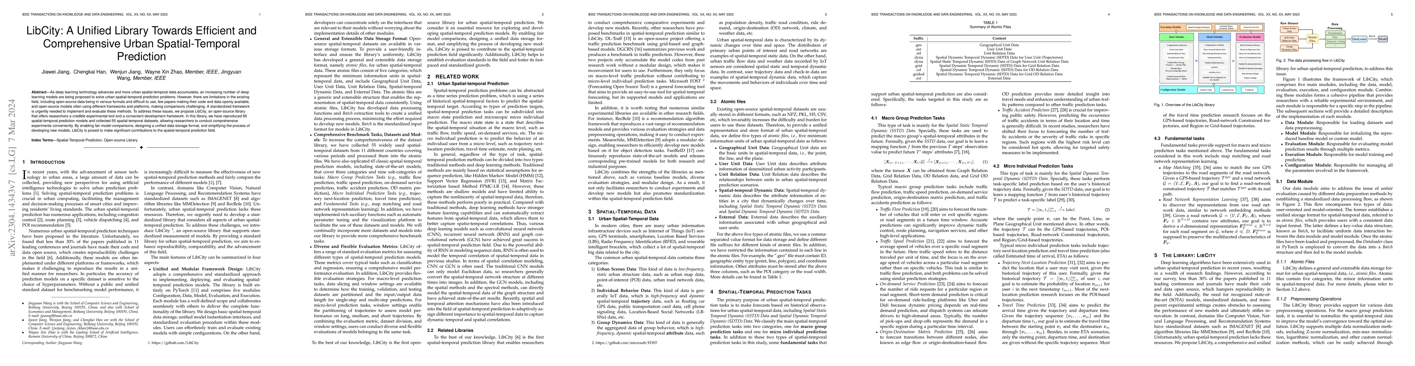 Thumbnail for LibCity: A Unified Library Towards Efficient and Comprehensive Urban
  Spatial-Temporal Prediction