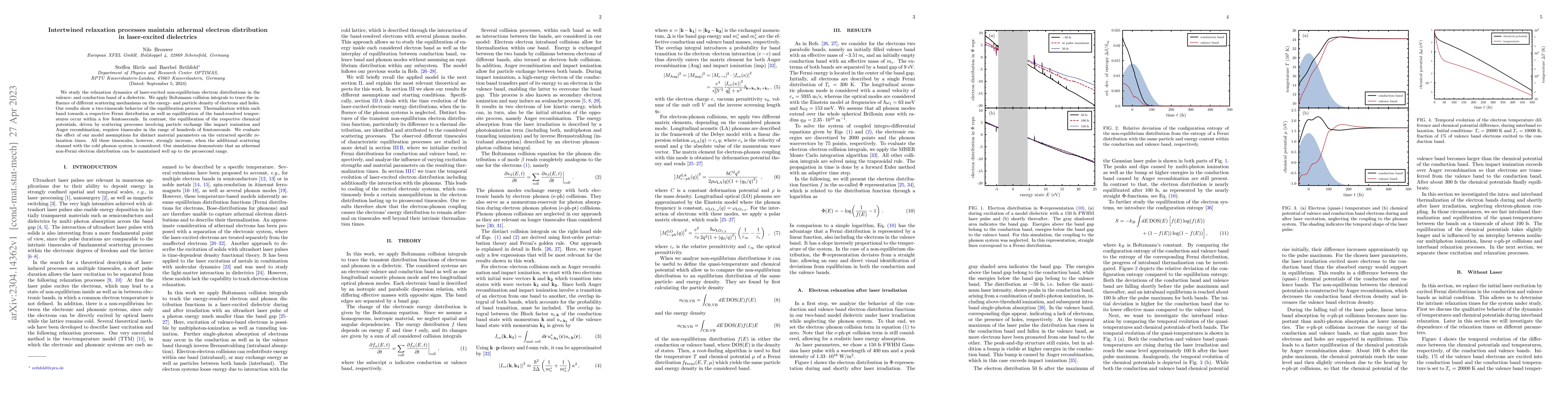 Thumbnail for Intertwined relaxation processes maintain athermal electron distribution
  in laser-excited dielectrics