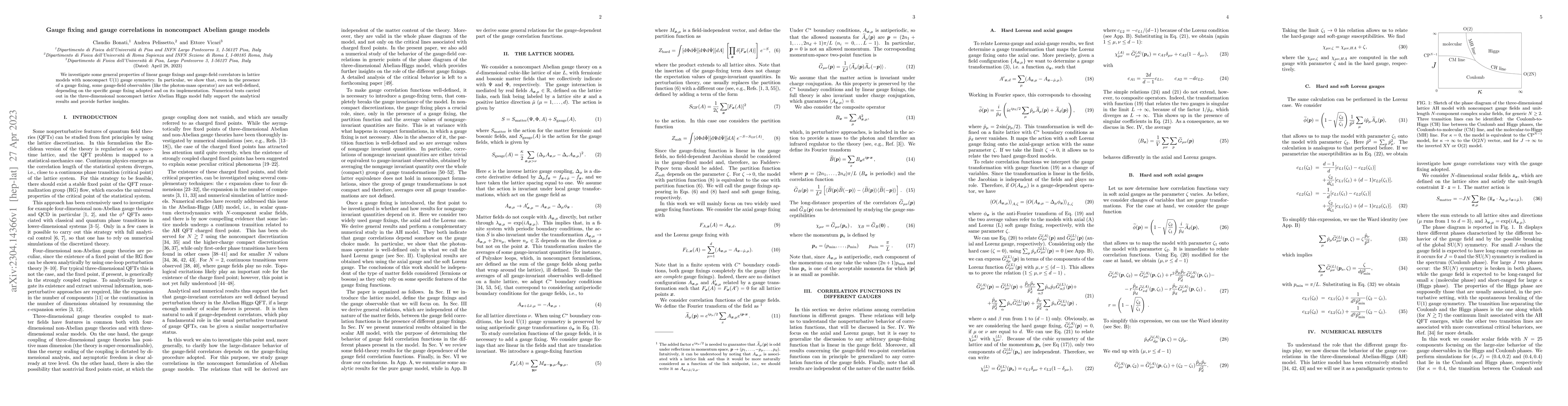 Thumbnail for Gauge fixing and gauge correlations in noncompact Abelian gauge models