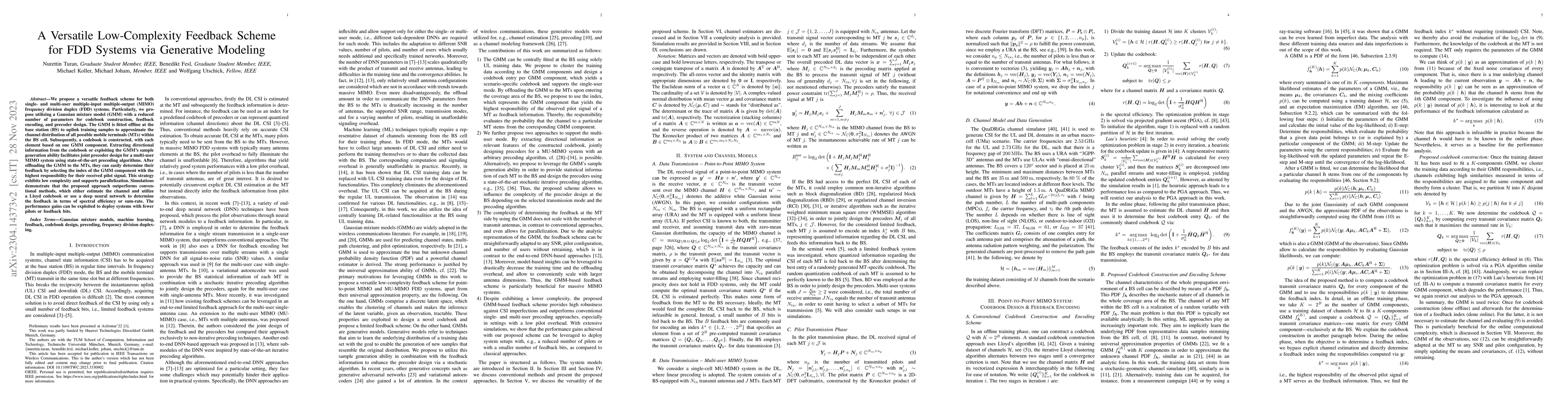 Thumbnail for A Versatile Low-Complexity Feedback Scheme for FDD Systems via
  Generative Modeling