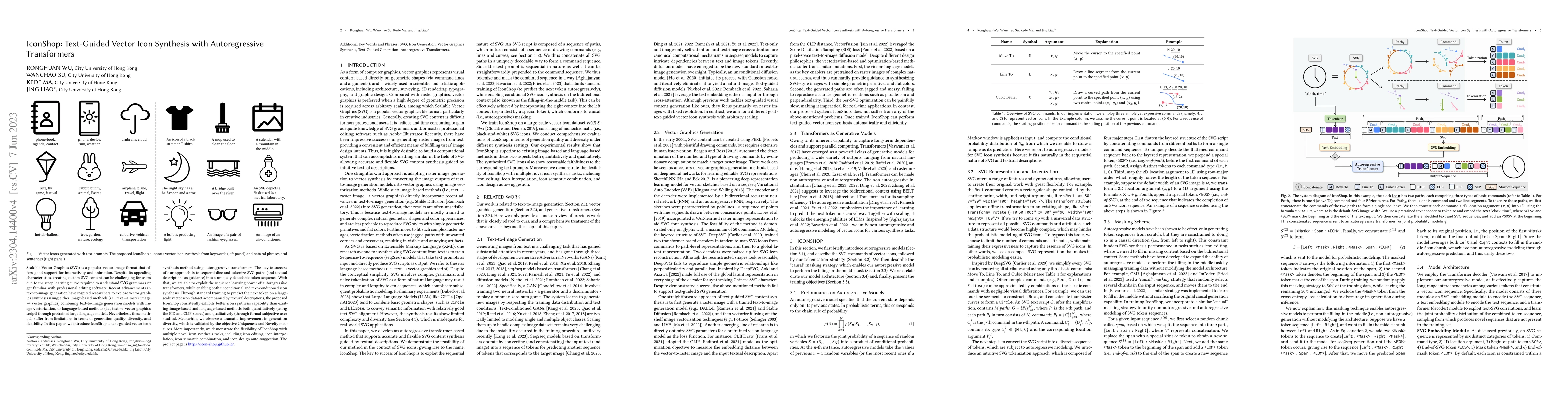 Thumbnail for IconShop: Text-Guided Vector Icon Synthesis with Autoregressive
  Transformers