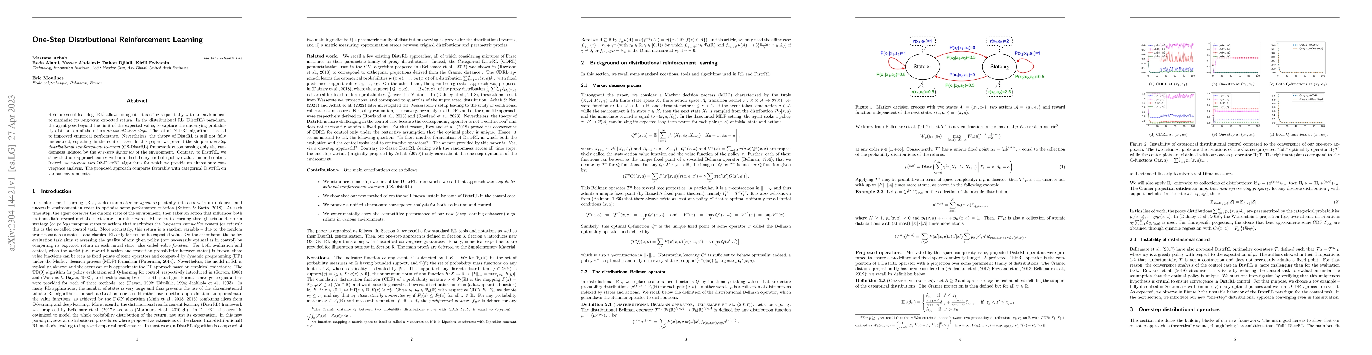Thumbnail for One-Step Distributional Reinforcement Learning