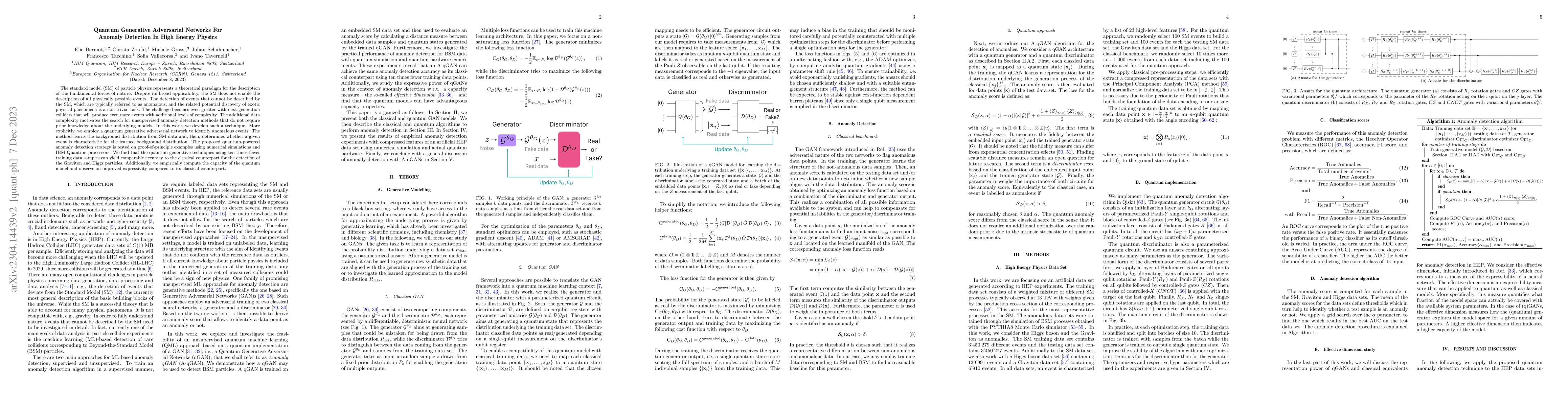 Thumbnail for Quantum Generative Adversarial Networks For Anomaly Detection In High
  Energy Physics