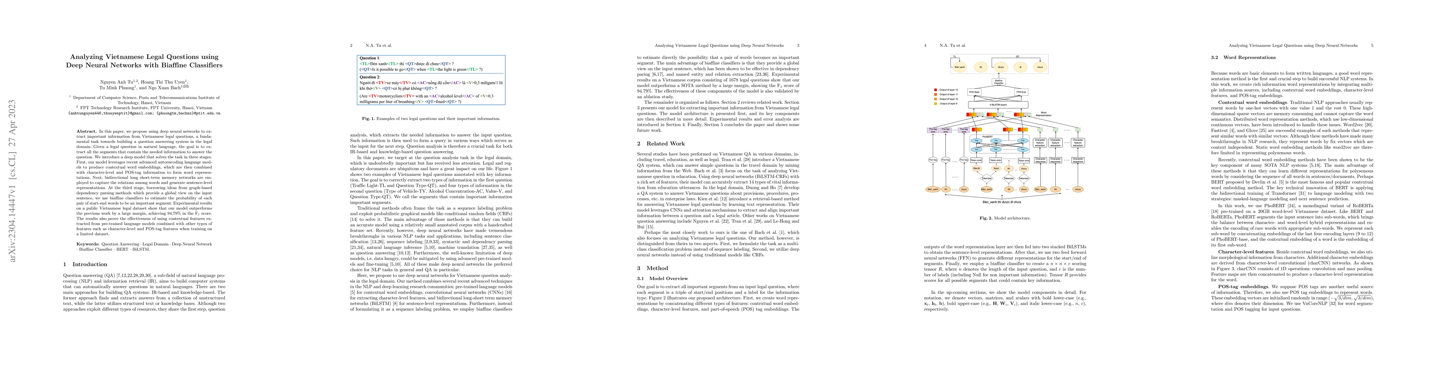 Thumbnail for Analyzing Vietnamese Legal Questions Using Deep Neural Networks with
  Biaffine Classifiers