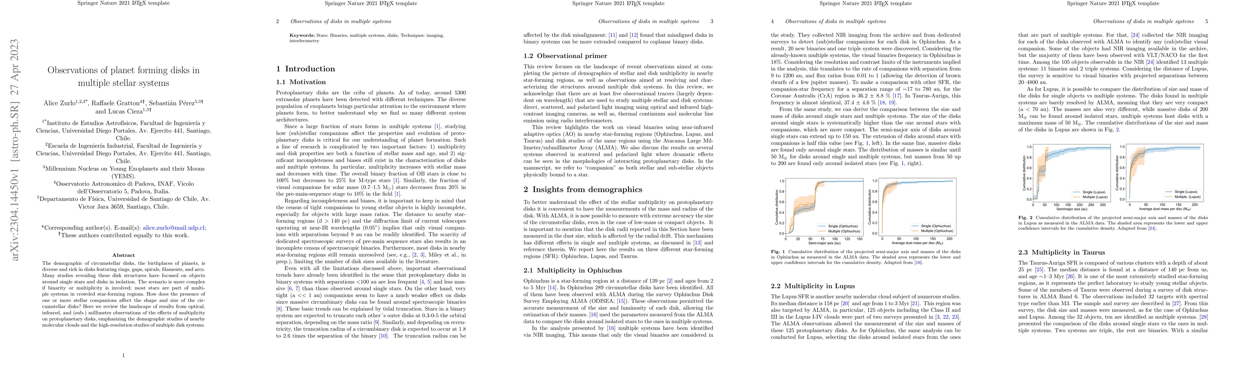 Thumbnail for Observations of planet forming disks in multiple stellar systems