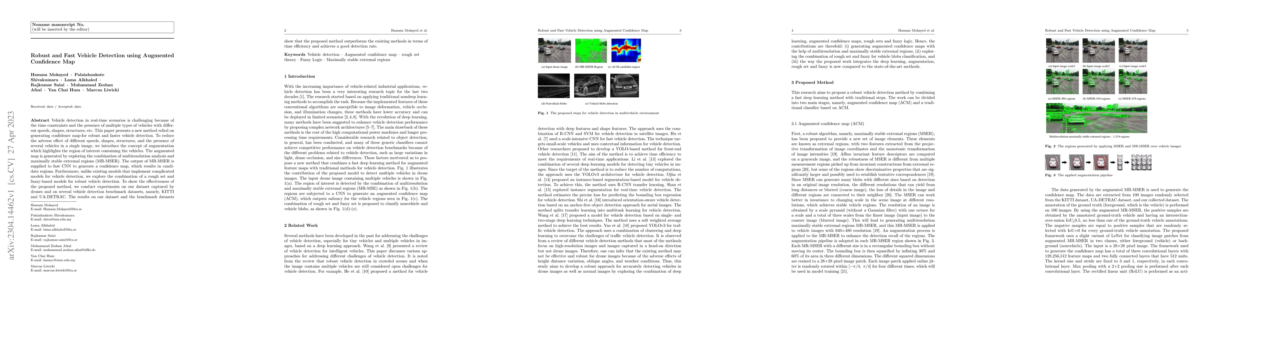 Thumbnail for Robust and Fast Vehicle Detection using Augmented Confidence Map