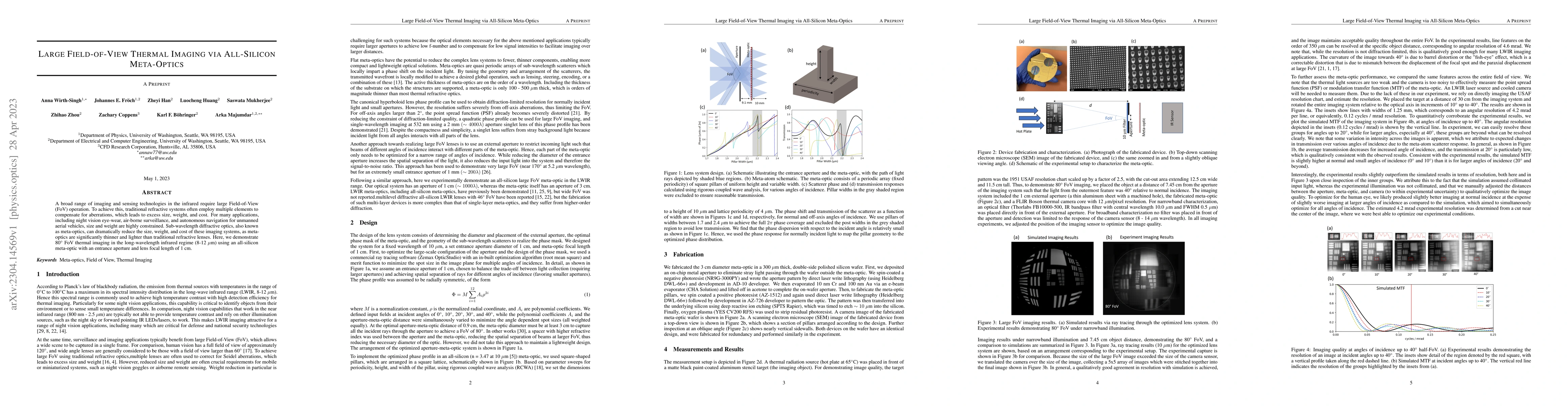 Thumbnail for Large Field-of-View Thermal Imaging via All-Silicon Meta-Optics