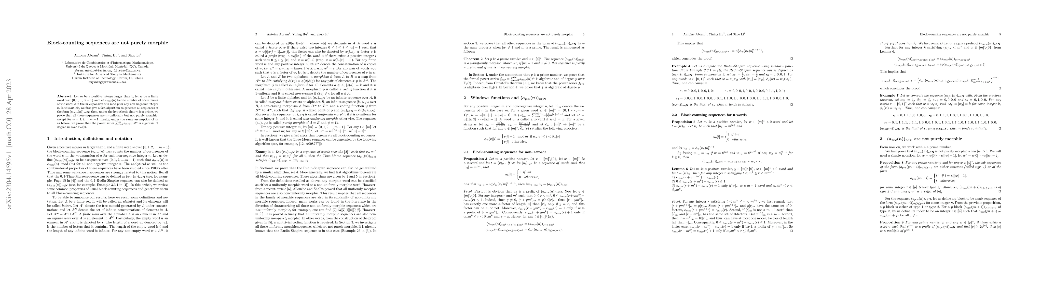 Thumbnail for Block-counting sequences are not purely morphic