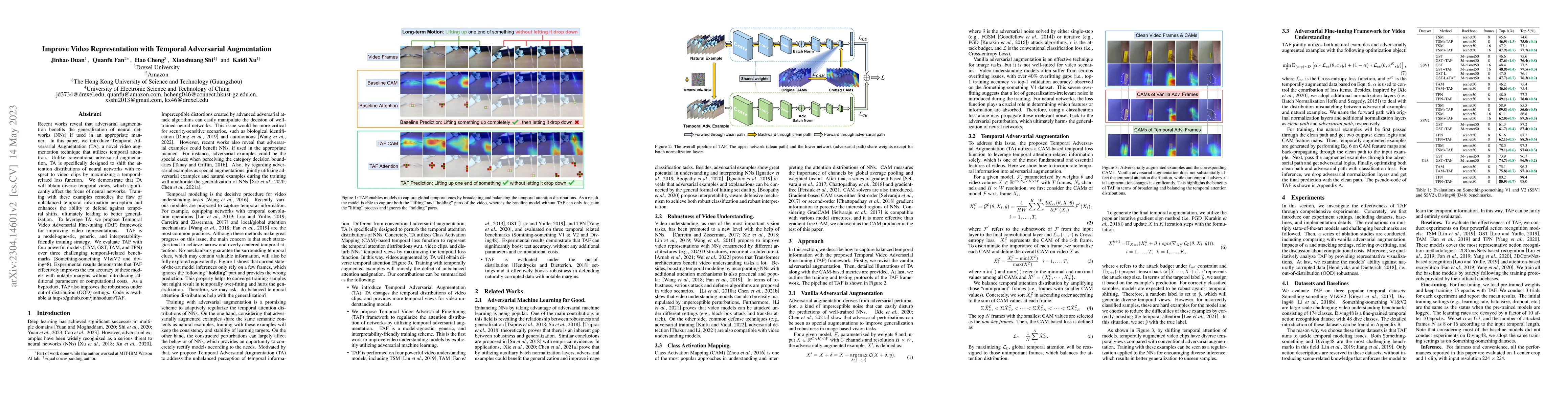 Thumbnail for Improve Video Representation with Temporal Adversarial Augmentation