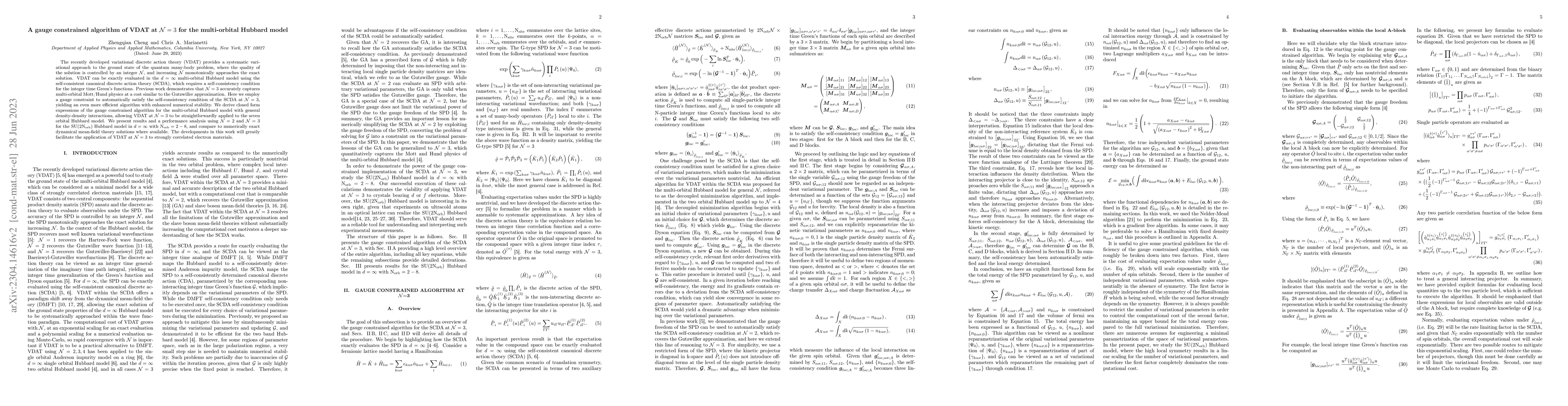 Thumbnail for A gauge constrained algorithm of VDAT at $\mathcal{N}=3$ for the
  multi-orbital Hubbard model