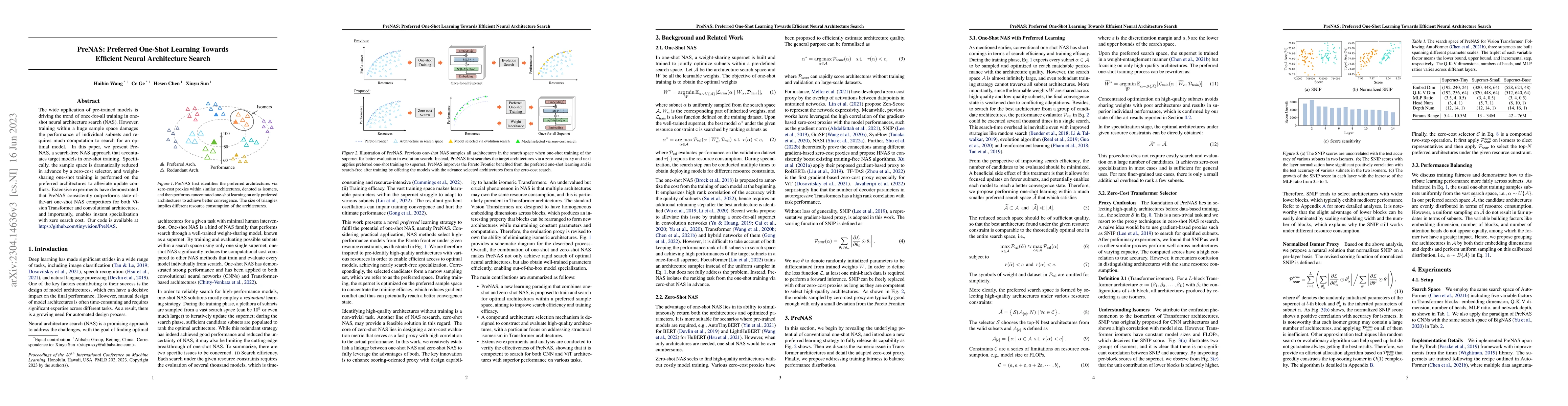 Thumbnail for PreNAS: Preferred One-Shot Learning Towards Efficient Neural
  Architecture Search